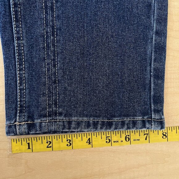NWT Future Collective Reese Blutstein Women Blue Jeans Size 8 Straight High Rise - Picture 12 of 15